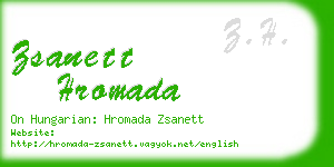 zsanett hromada business card